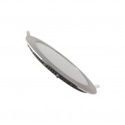 Faretto LED da incasso 12W rotondo slim argento diametro 17cm F.I.158-165mm Faretto LED da incasso 12W rotondo slim argento diametro 17cm F.I.158-165mm